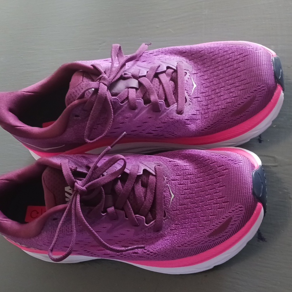 NWOT Hoka One One. Berry color. Bought from Hoka website but due to foot issue,